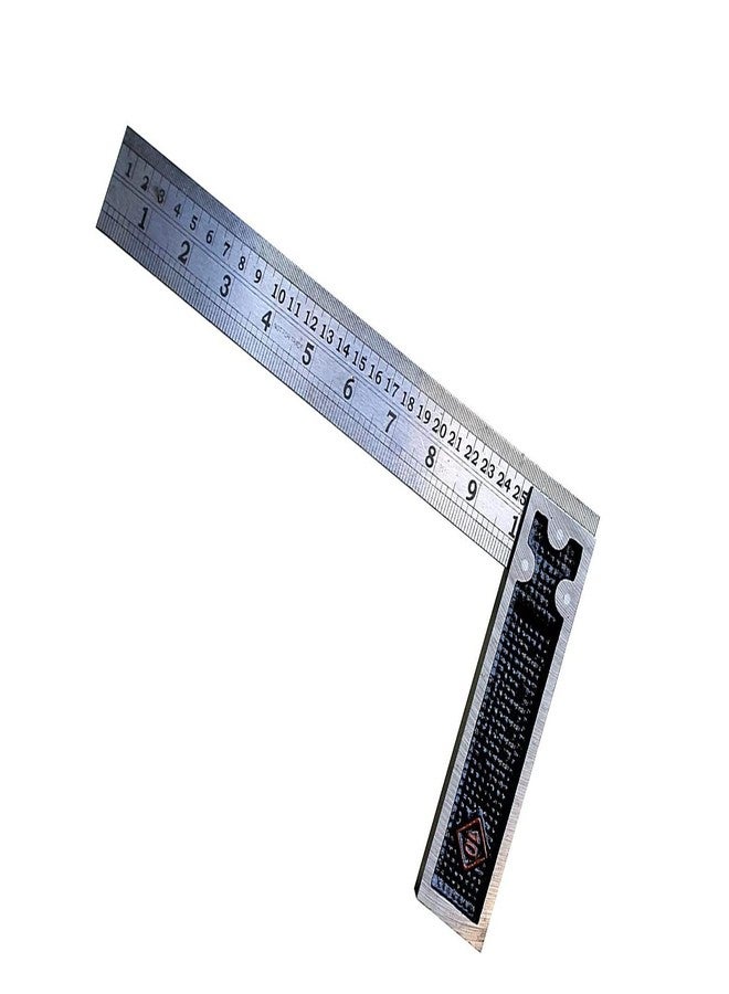 STONE 90 Degrees Stainless Steel Try Square Scale Ruler Measurement Tool - Image 1